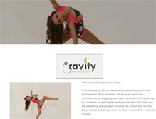 Tablet Screenshot of gravitydancecenter.com